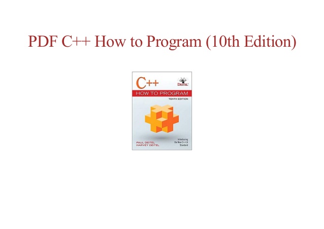 c how to program 10th edition pdf